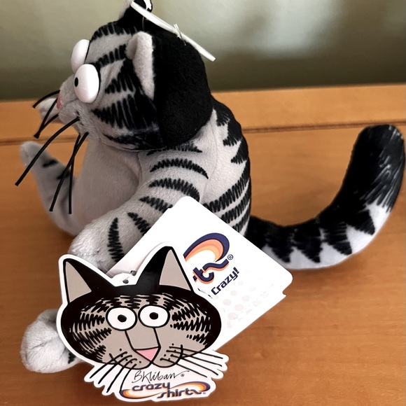 Kliban Cat Plush Baby Authentic Collectible Toy Christmas Ornament byCrazy Shirt - Picture 5 of 7